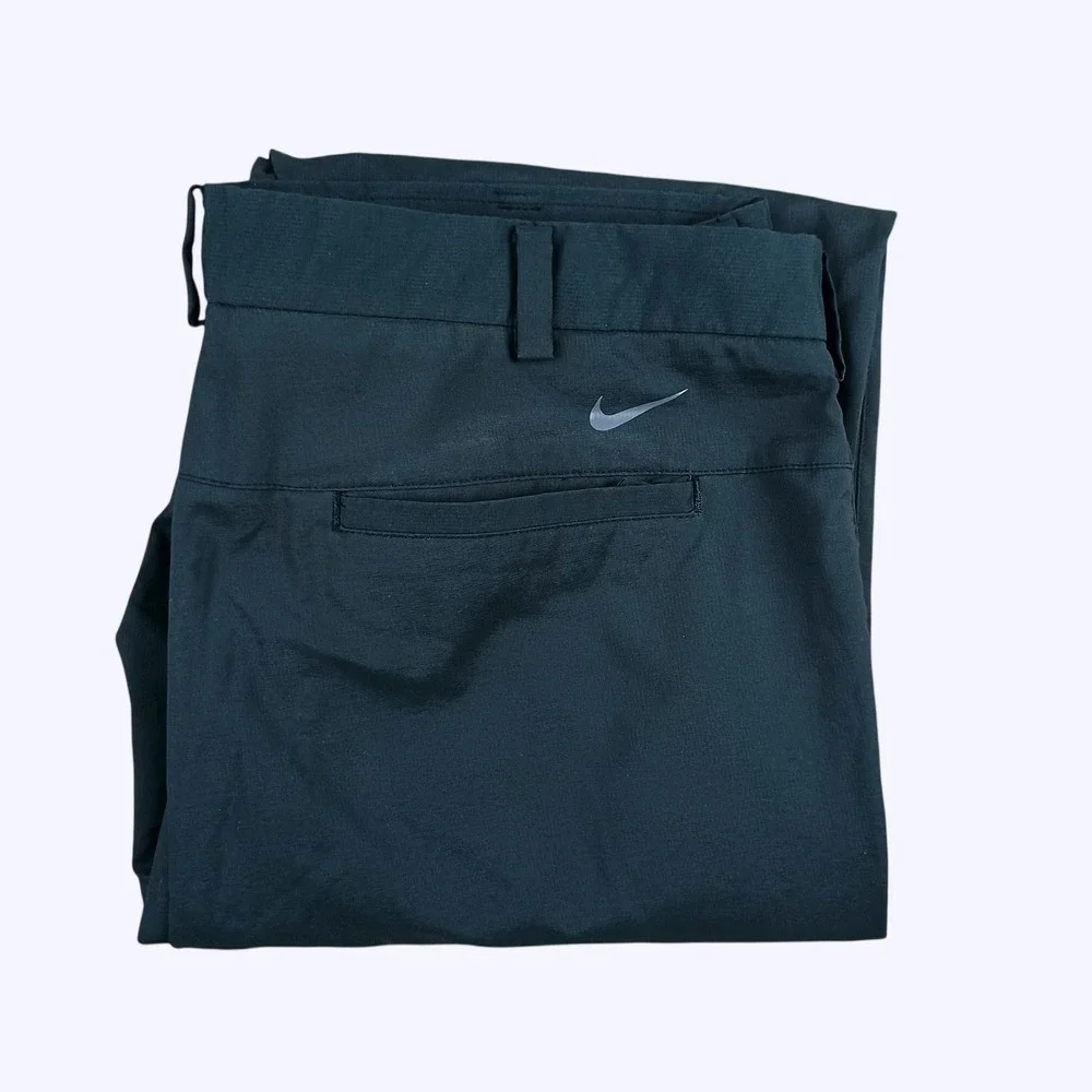 Nike Golf Pants Mens 36x34 Solid Black Dri-FIT Tour Performance Athletic Sport